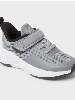 all in motion Gray Mesh Kids Sneaker with Hook-and-Loop Strap 5t